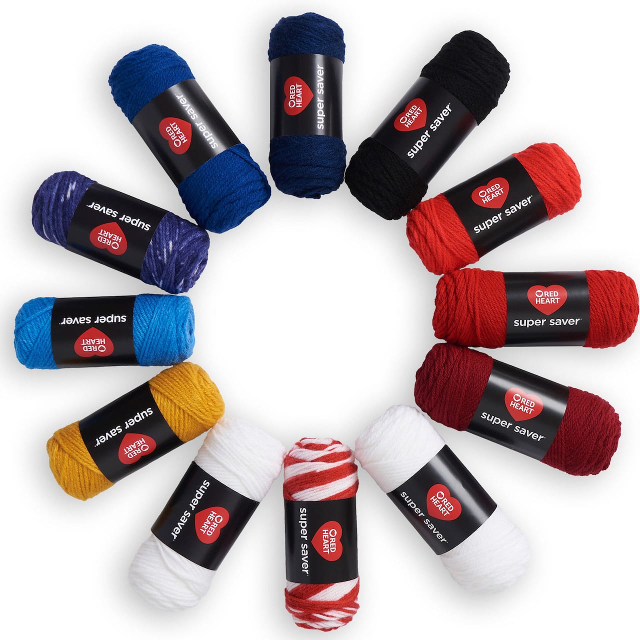 Red Heart® Super Saver® 12 Skein Super Craft Yarn Kit
